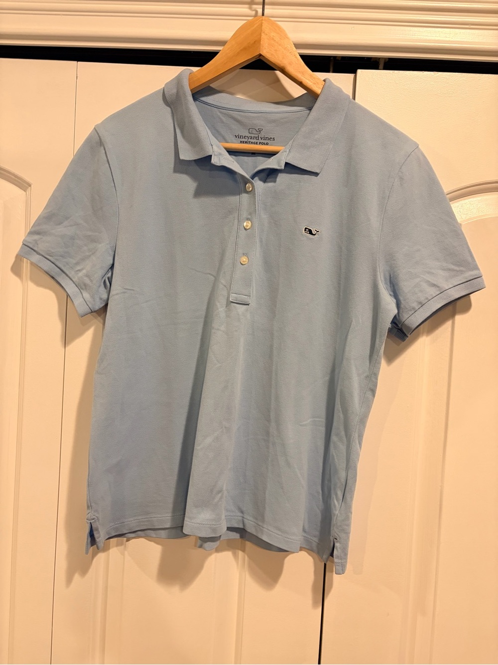 Vineyard Vines women’s Pale Blue Short-Sleeve Polo